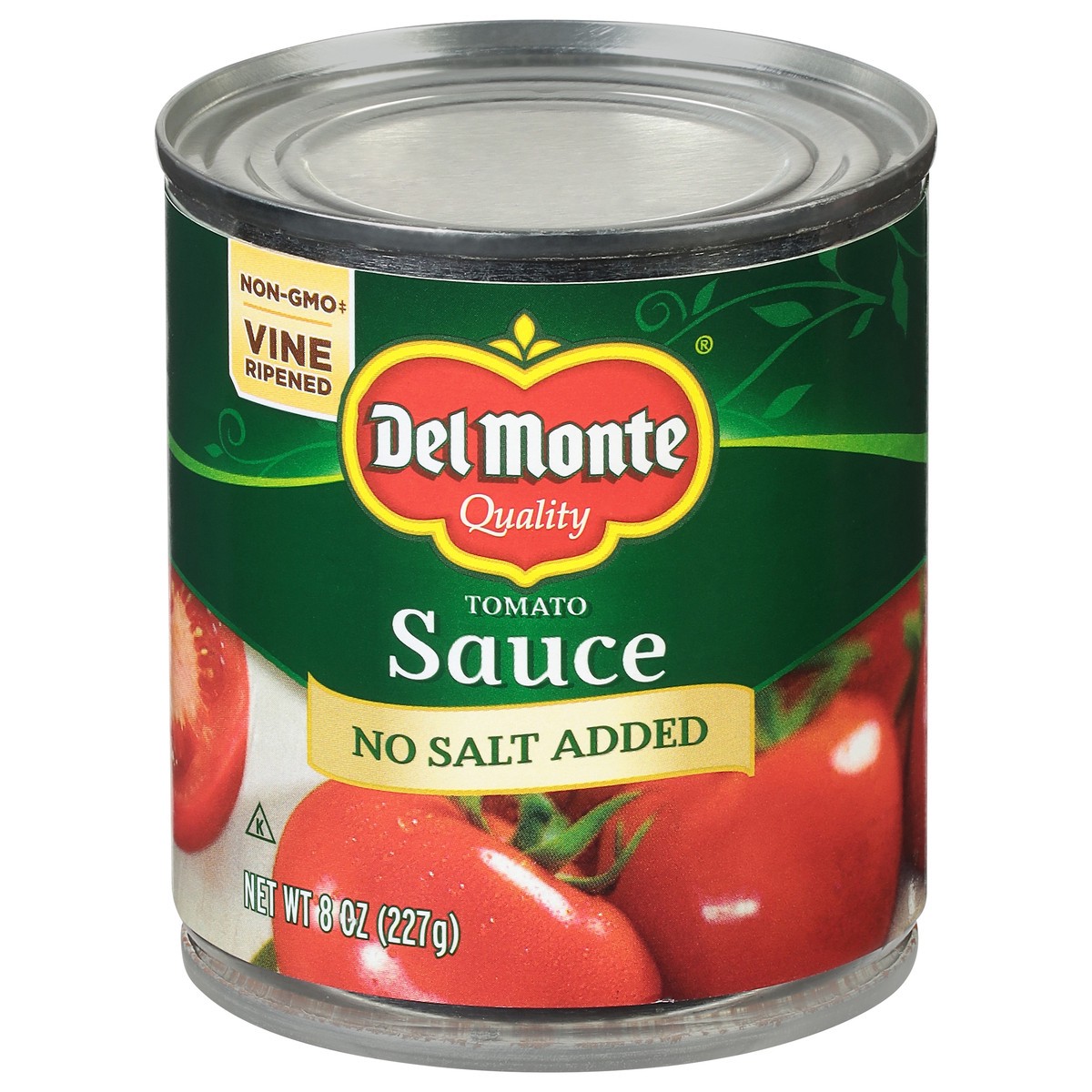 slide 1 of 9, Del Monte No Salt Added Tomato Sauce 8 oz, 1 ct