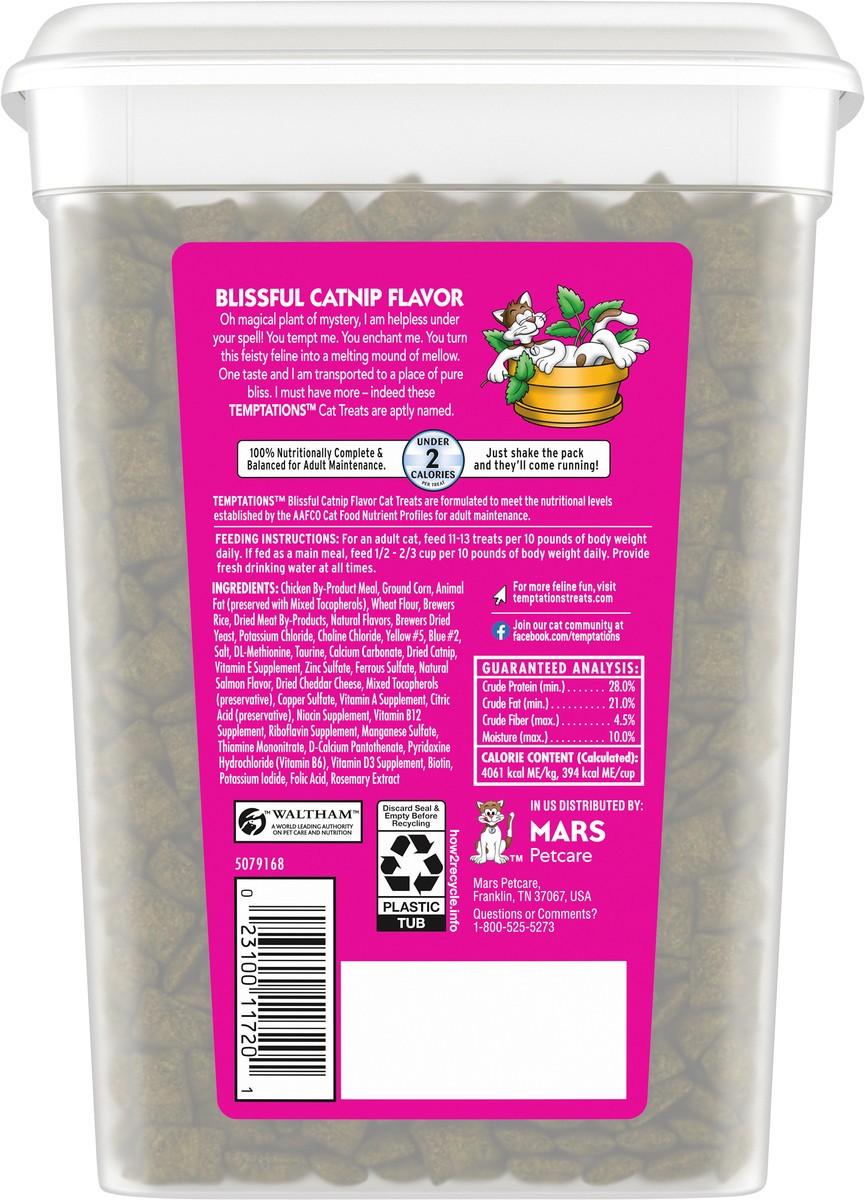 slide 5 of 9, Temptations Blissful Catnip Flavor Treats for Cats Value Size 16 oz, 16 oz