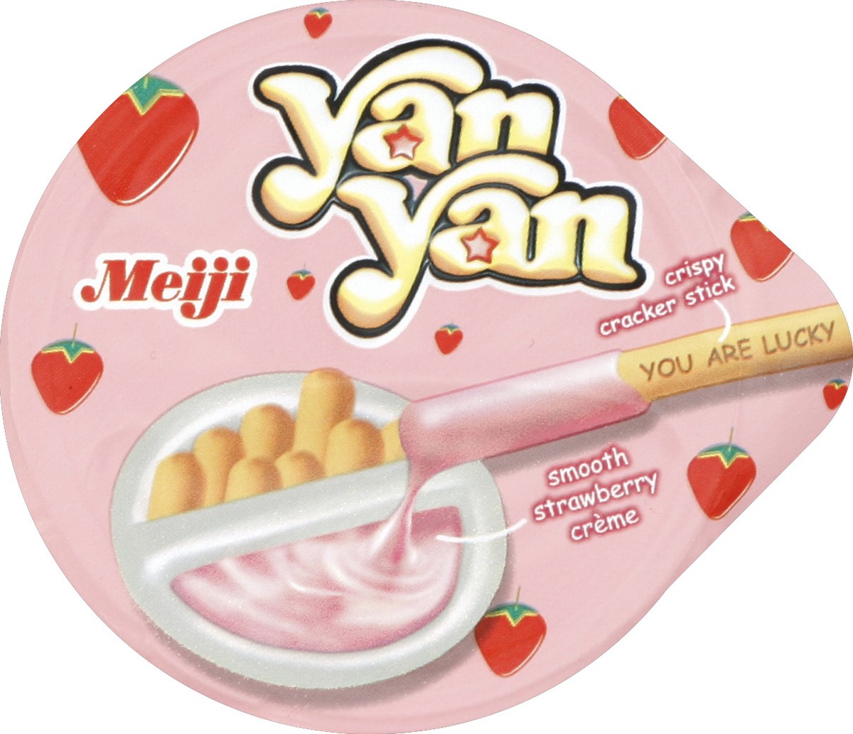 slide 3 of 3, Meiji Yanyan Biscuit Strawberry, 2 oz