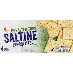 Giant Saltine Crackers Unsalted Tops