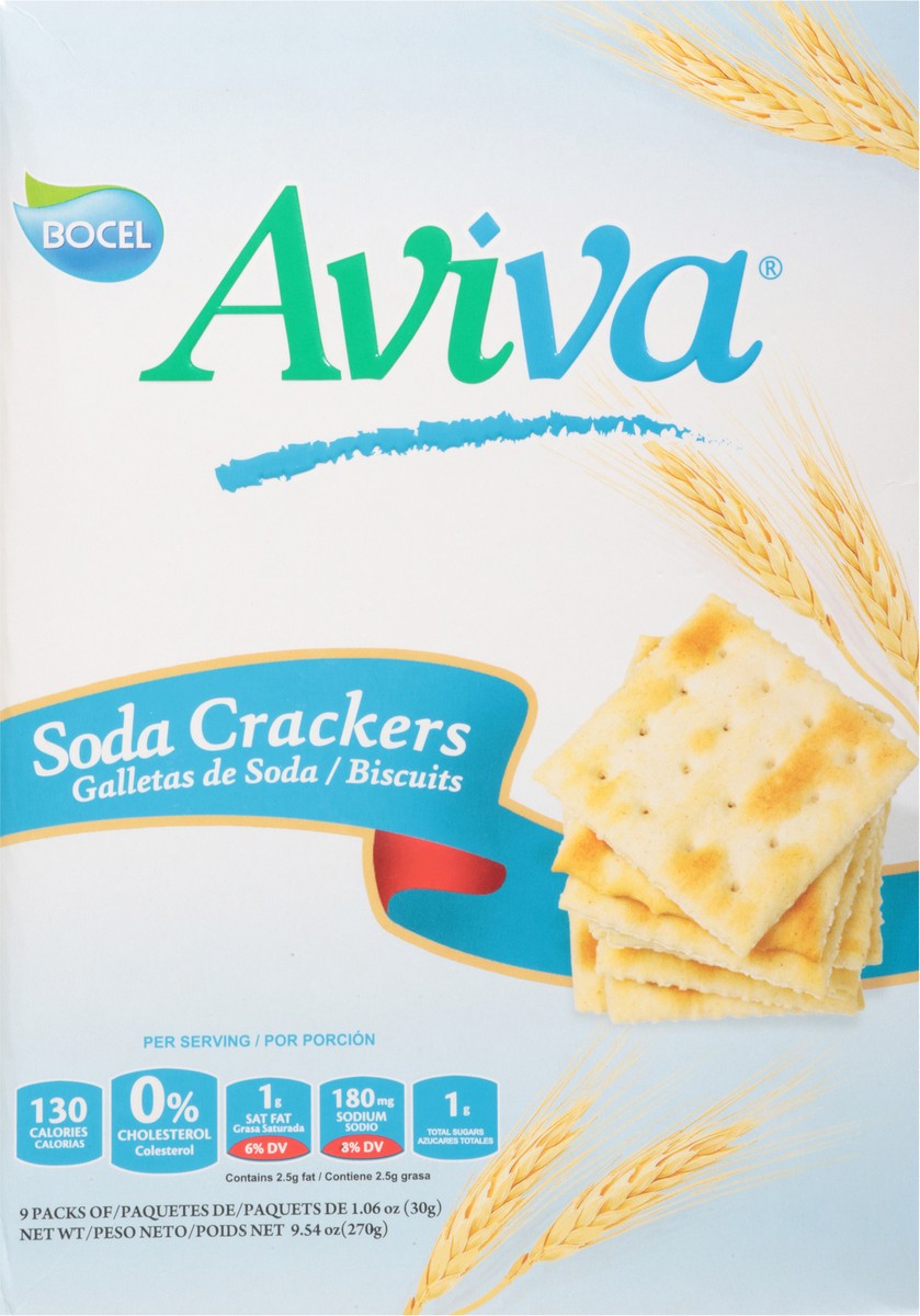 slide 11 of 13, Aviva Soda Crackers 9 - 1.06 oz Packs, 1 ct