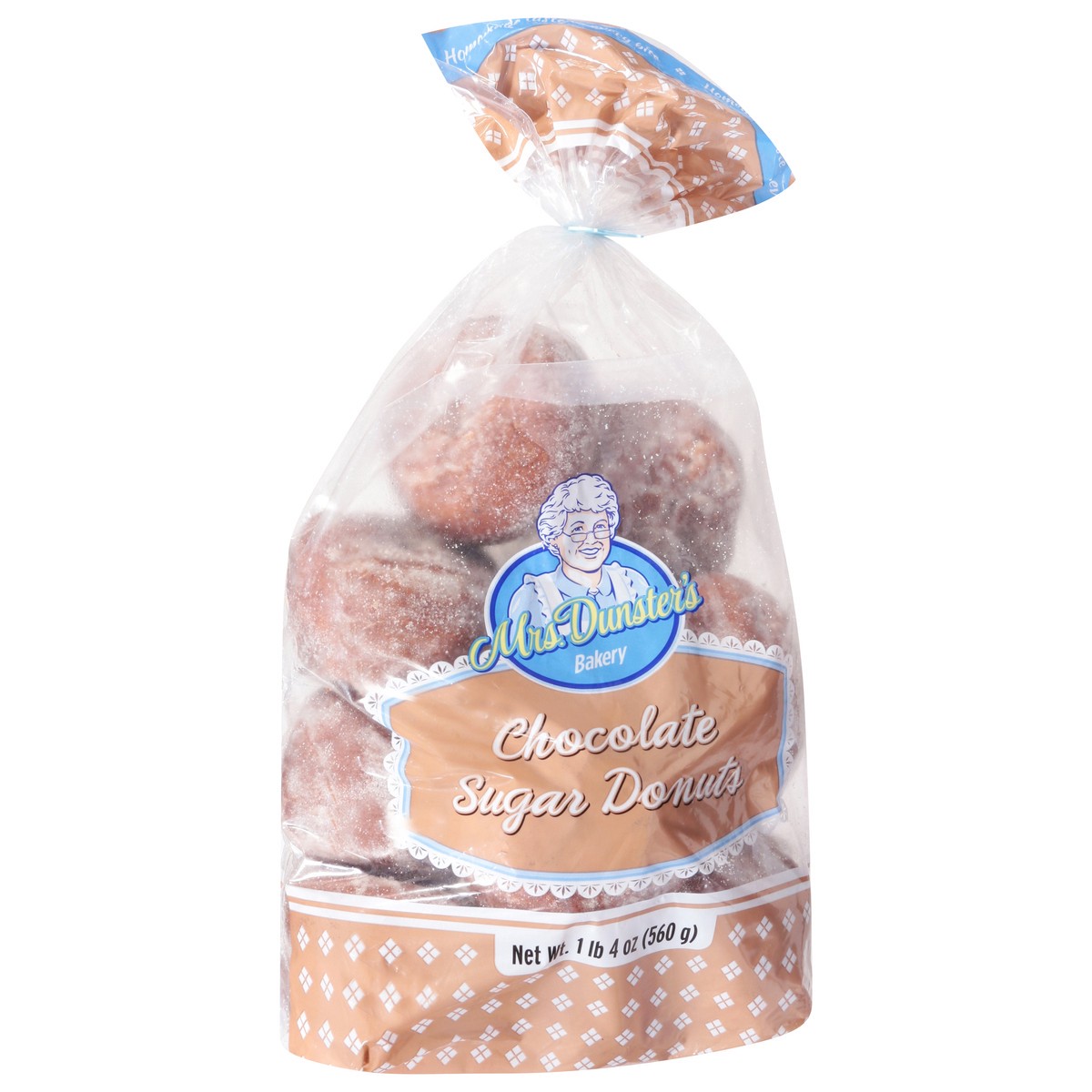 slide 4 of 9, Mrs. Dunster's Mrs.dunsters Choc Sugar Donut - 20 OZ, 20 oz