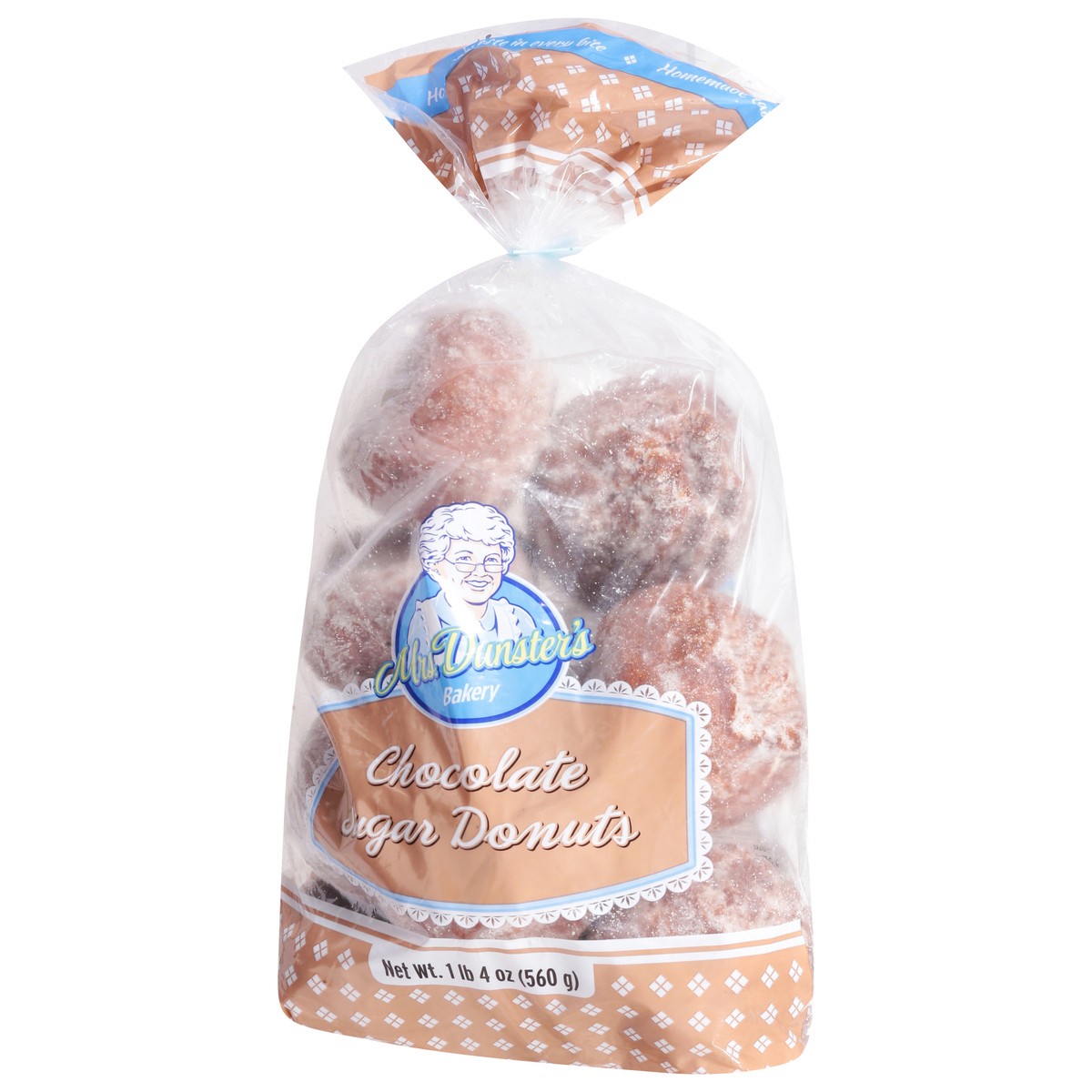 slide 2 of 9, Mrs. Dunster's Mrs.dunsters Choc Sugar Donut - 20 OZ, 20 oz