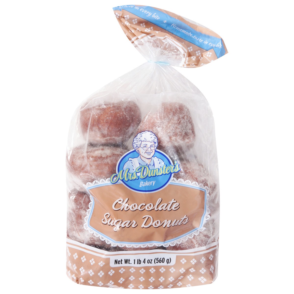 slide 1 of 9, Mrs. Dunster's Mrs.dunsters Choc Sugar Donut - 20 OZ, 20 oz