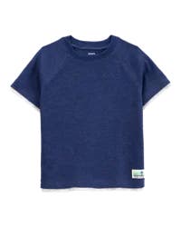 Carter's Baby Solid Cotton Blend Short-Sleeve Tee - Navy Navy 6M