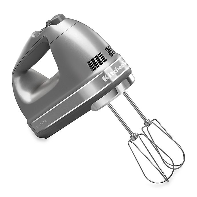 slide 1 of 1, KitchenAid 9-Speed Digital Hand Mixer - Silver, 1 ct