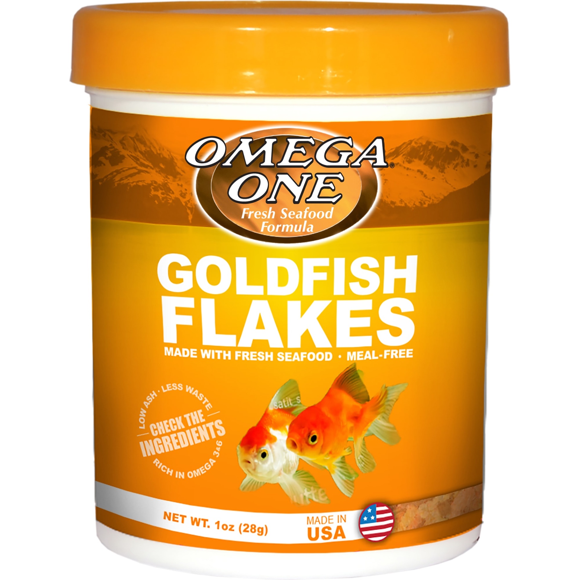 slide 1 of 1, Omega One Goldfish Flakes, 1 oz