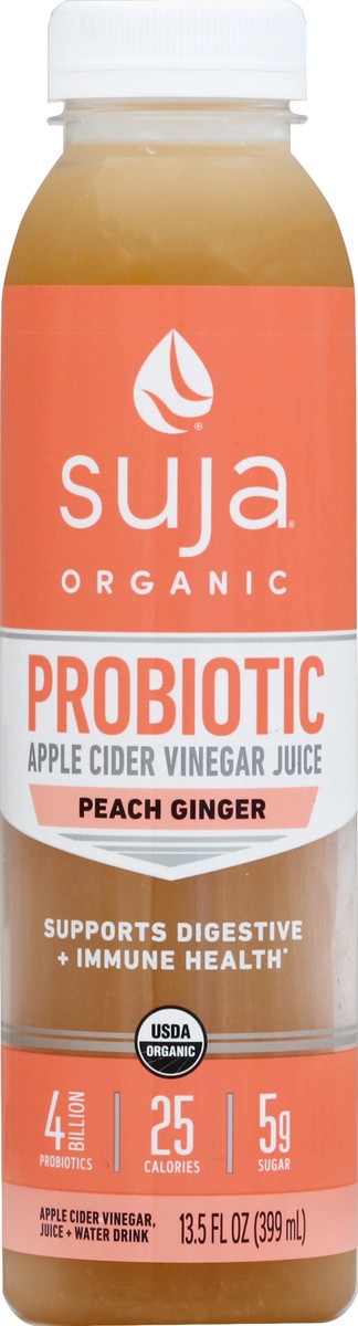 slide 4 of 4, Suja Organic Peach Ginger Drinking Vinegar - 13.5 fl oz, 13.5 fl oz