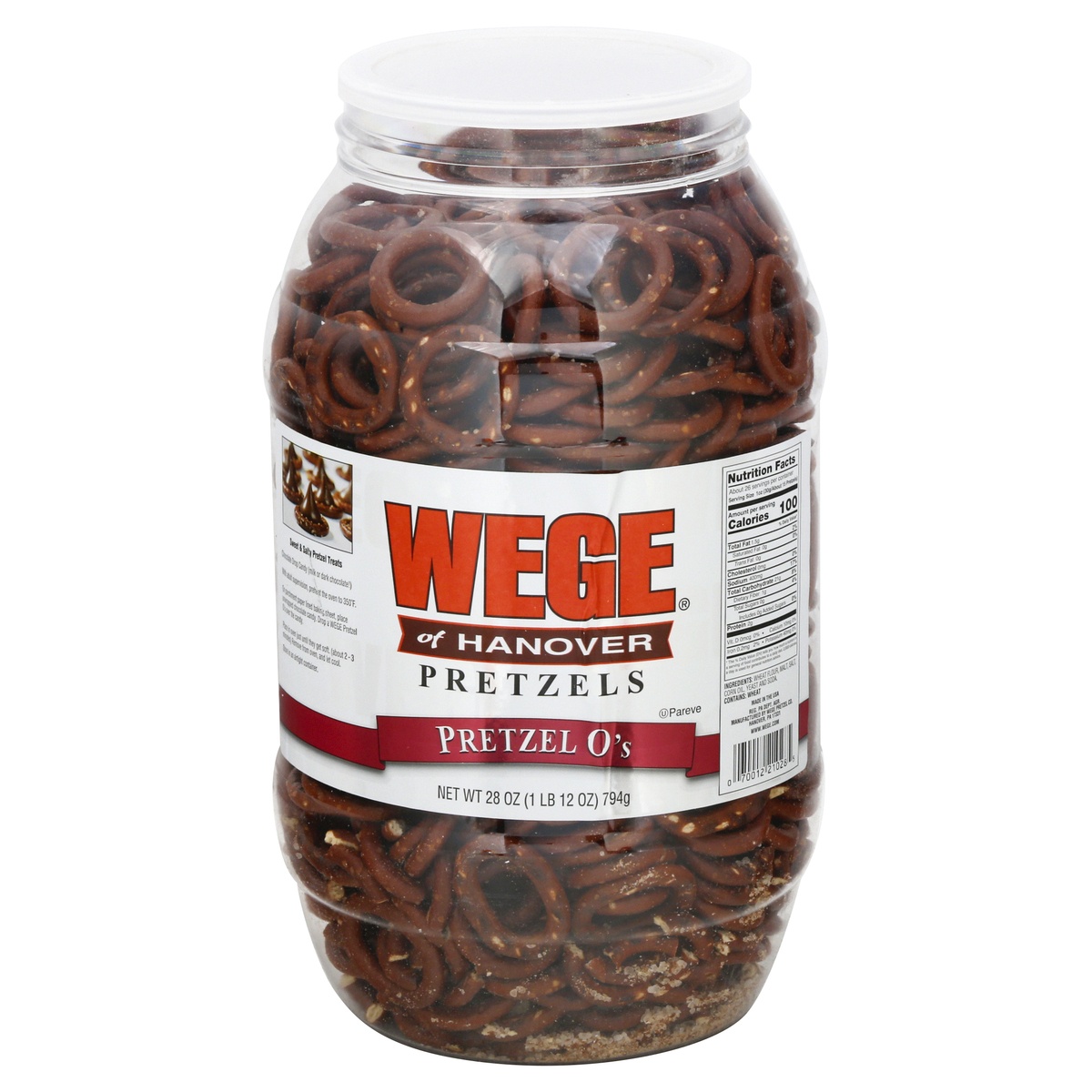 slide 1 of 1, Wege of Hanover Pretzel O Barrell, 28 oz