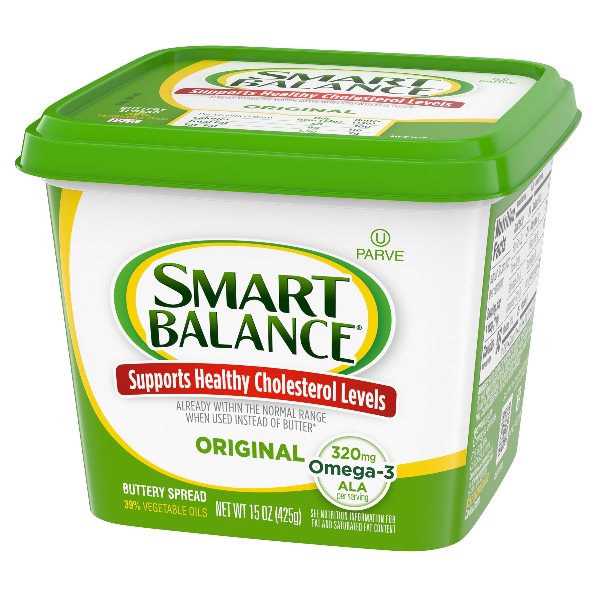 slide 4 of 5, Smart Balance Original Buttery Spread, 15 oz Tub, 15 oz