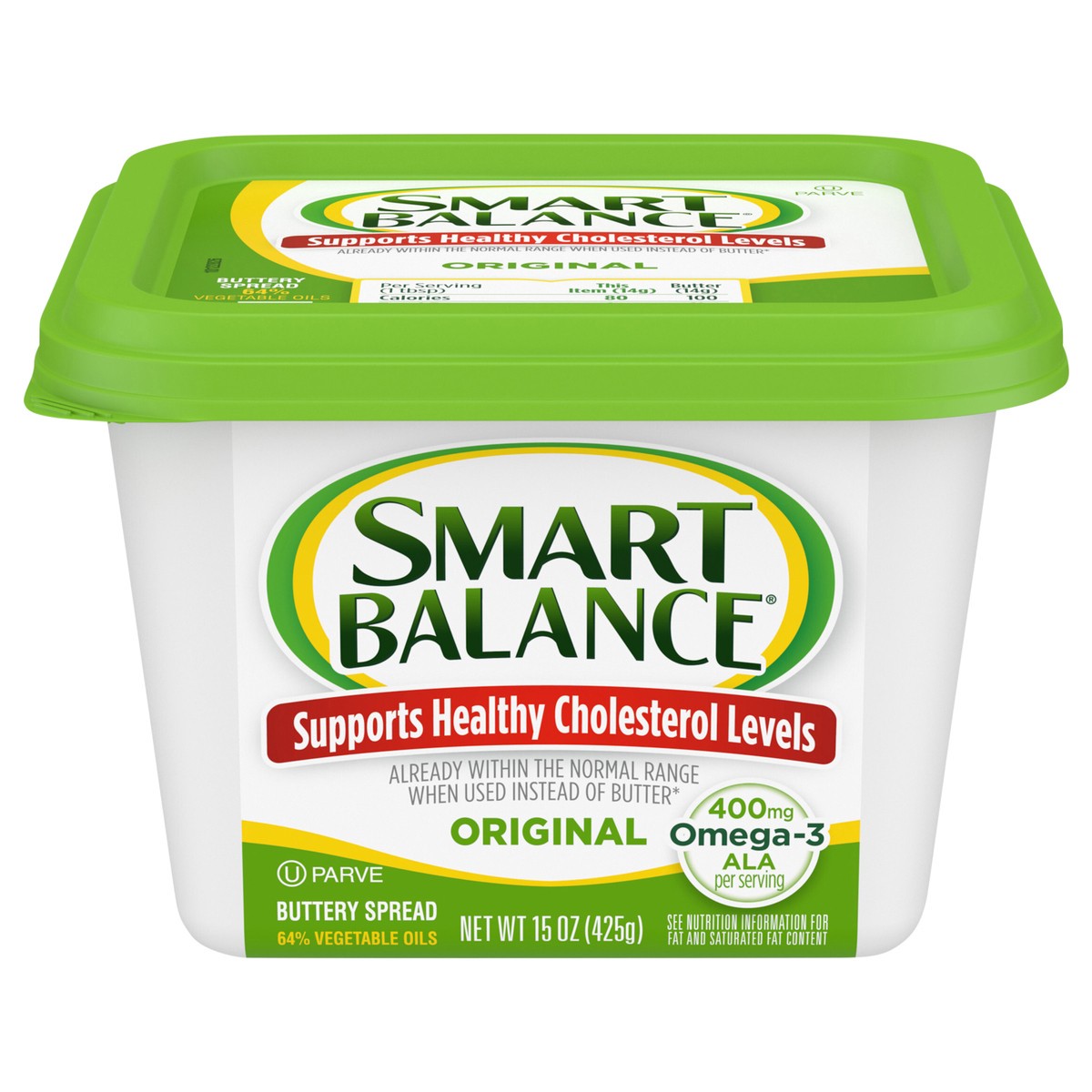 slide 1 of 5, Smart Balance Original Buttery Spread, 15 oz Tub, 15 oz