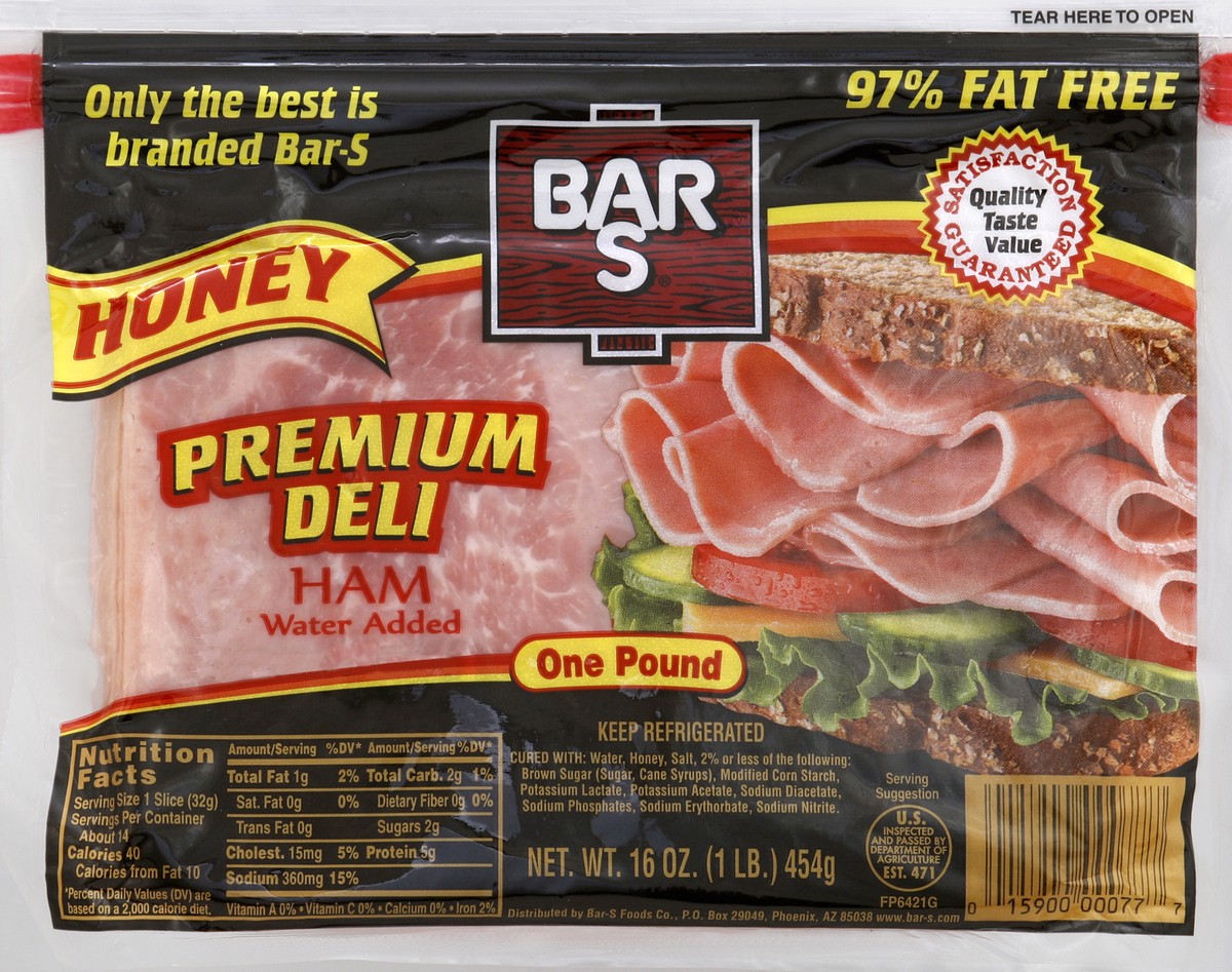 slide 1 of 6, Bar-S Ham 16 oz, 16 oz