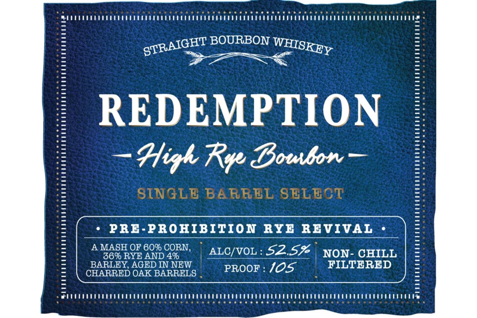 slide 3 of 4, Redemption High Rye Bourbon Single Barrel, 750ml, 750 ml