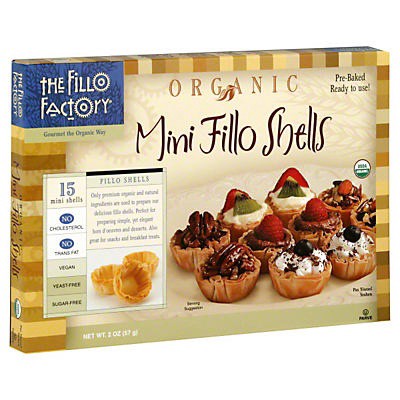 slide 1 of 1, Fillo Factory Fillo Shells, Mini, Organic, 2 oz