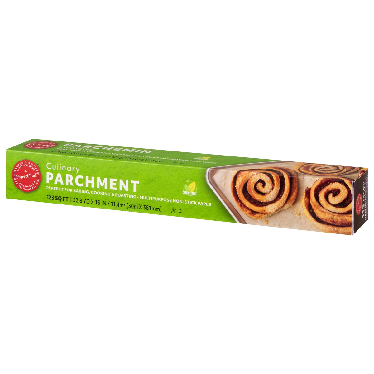 slide 11 of 11, PaperChef Parchment Paper Roll, 123 sq ft