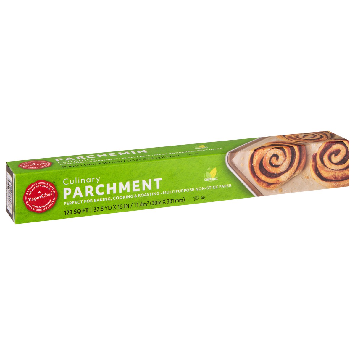 slide 5 of 11, PaperChef Parchment Paper Roll, 123 sq ft