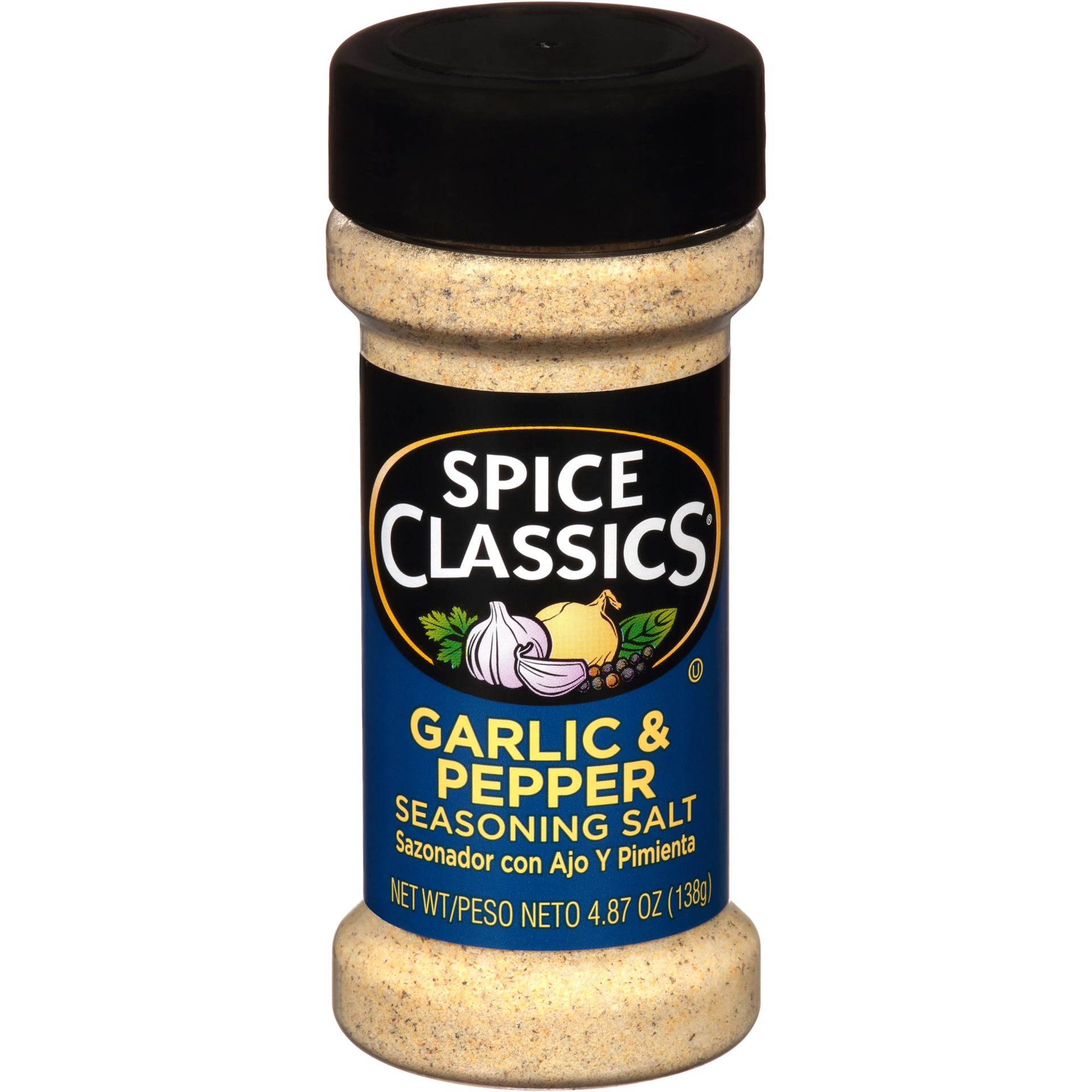 Spice Classics Garlic And Pepper Seasoning Salt 4 87 Oz Shipt