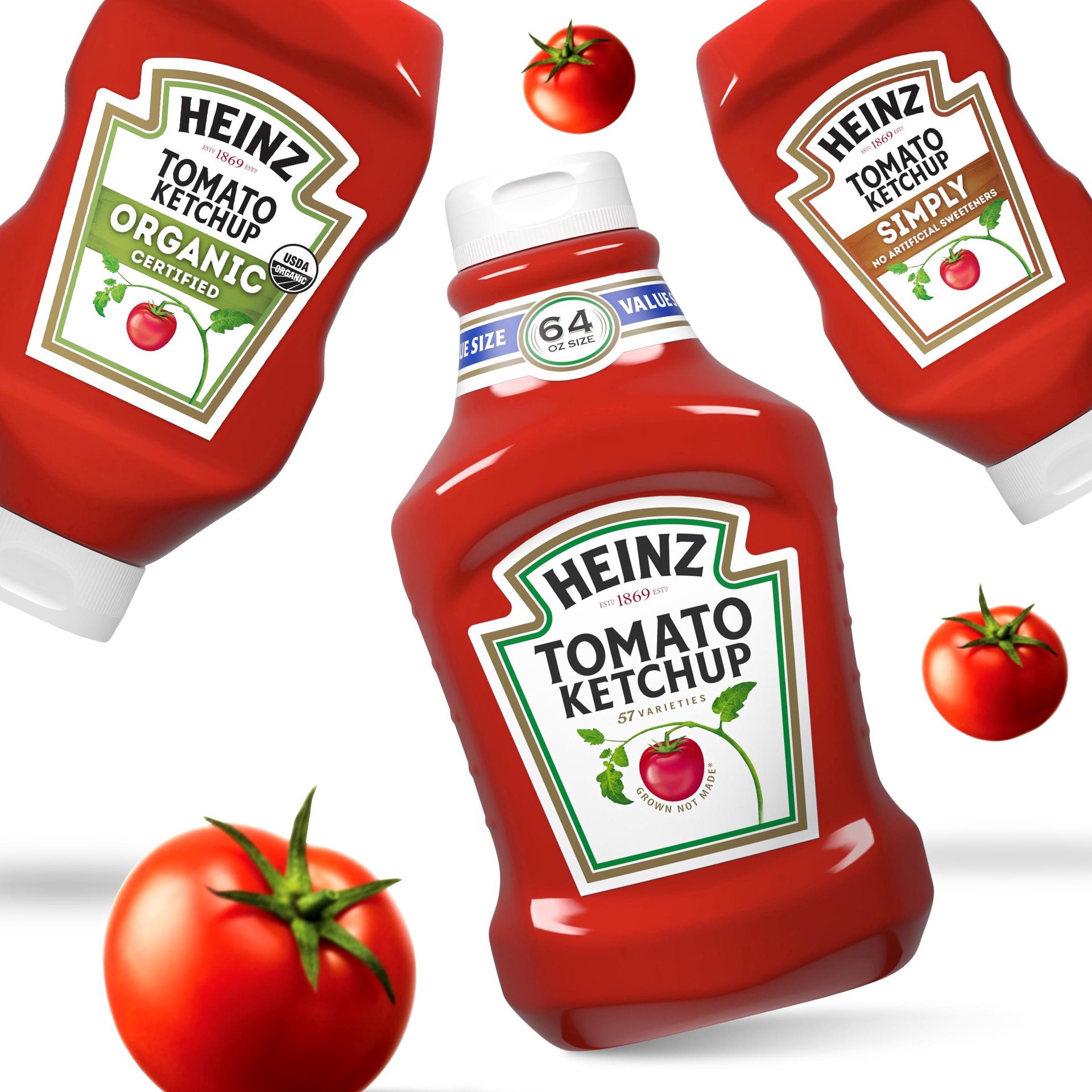 slide 32 of 128, Heinz Tomato Ketchup Value Size, 64 oz
