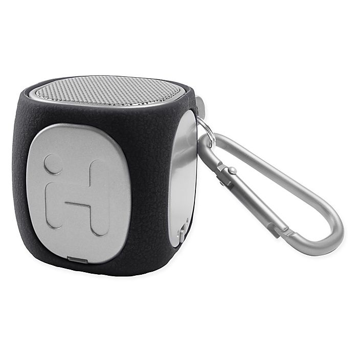 slide 1 of 1, iHome Bluetooth Rechargeable Mini MicroGo Speaker - Black/Grey, 1 ct