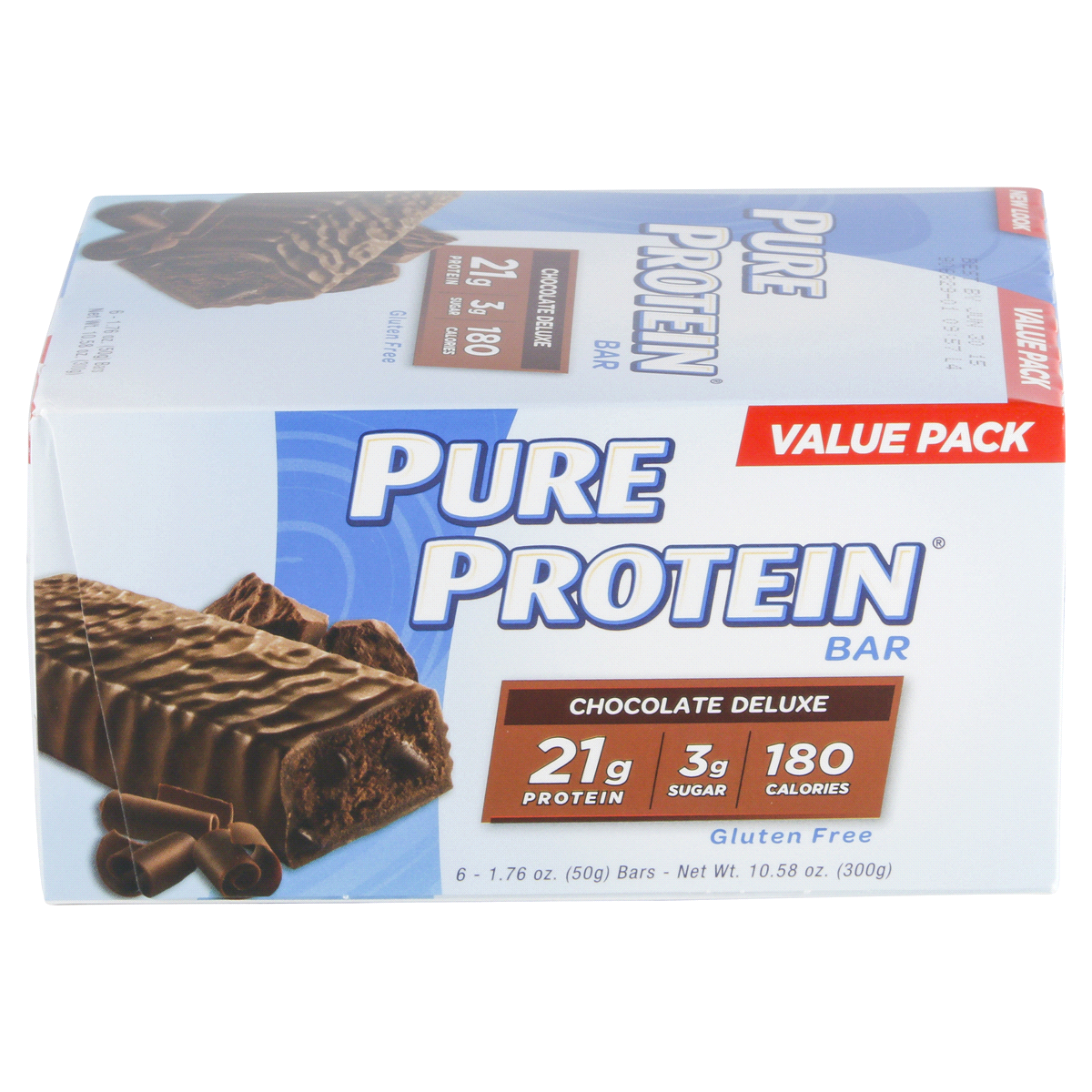 slide 3 of 3, Pure Protein Chocolate Deluxe Bars, 6 ct