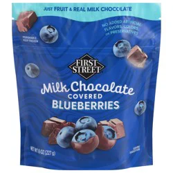 First Street Fs Frozen Milk Choc Covered Blueberries