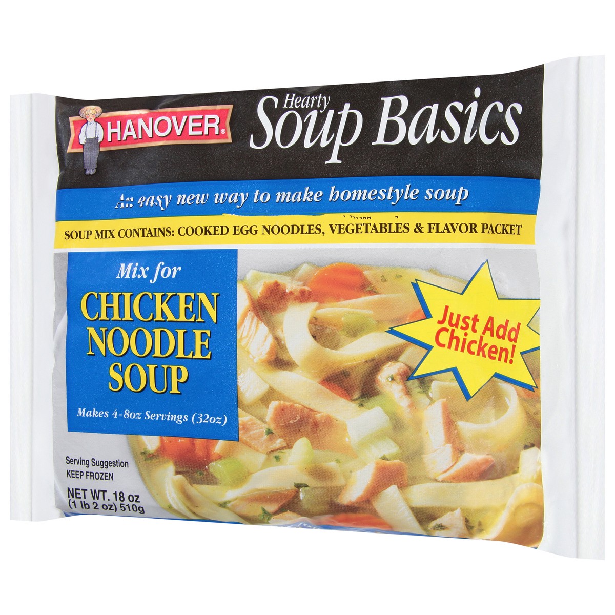slide 3 of 13, Hanover Chicken Noodle Soup Mix 18 oz, 18 oz