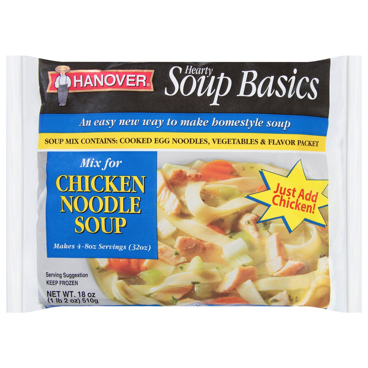 slide 7 of 13, Hanover Chicken Noodle Soup Mix 18 oz, 18 oz