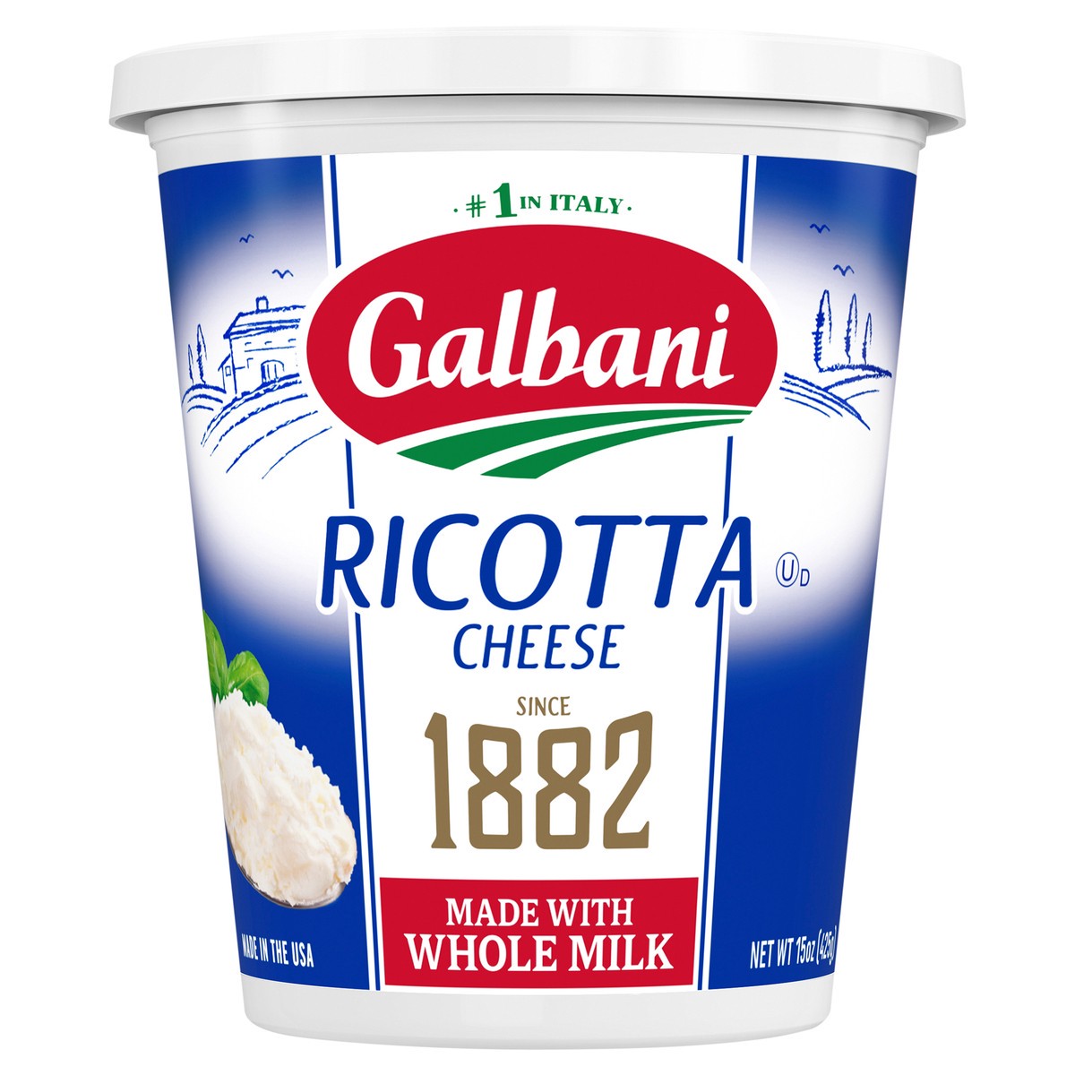 slide 1 of 7, Galbani 15oz Deli Whole Milk Ricotta Cheese, 