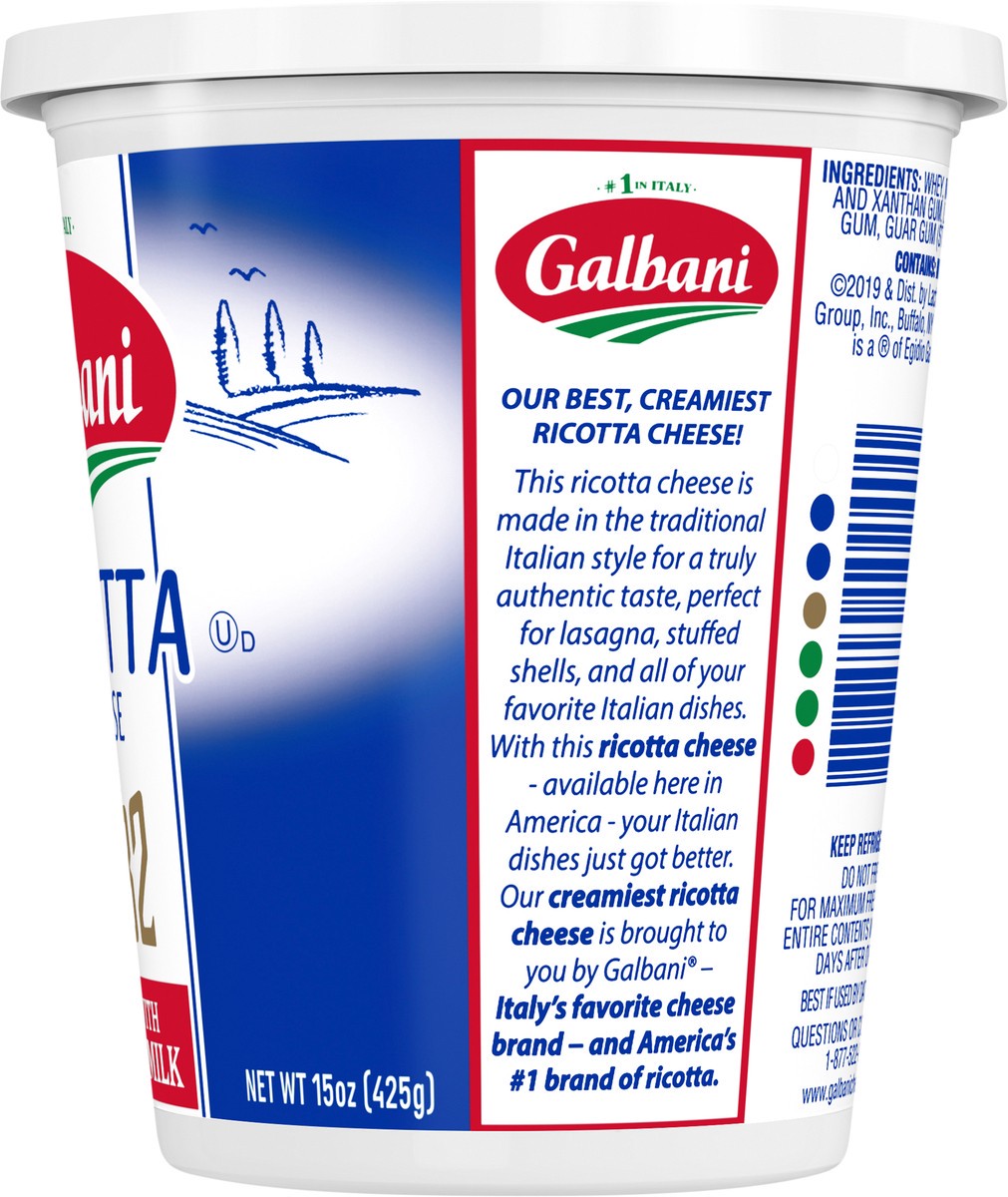 slide 6 of 7, Galbani 15oz Deli Whole Milk Ricotta Cheese, 