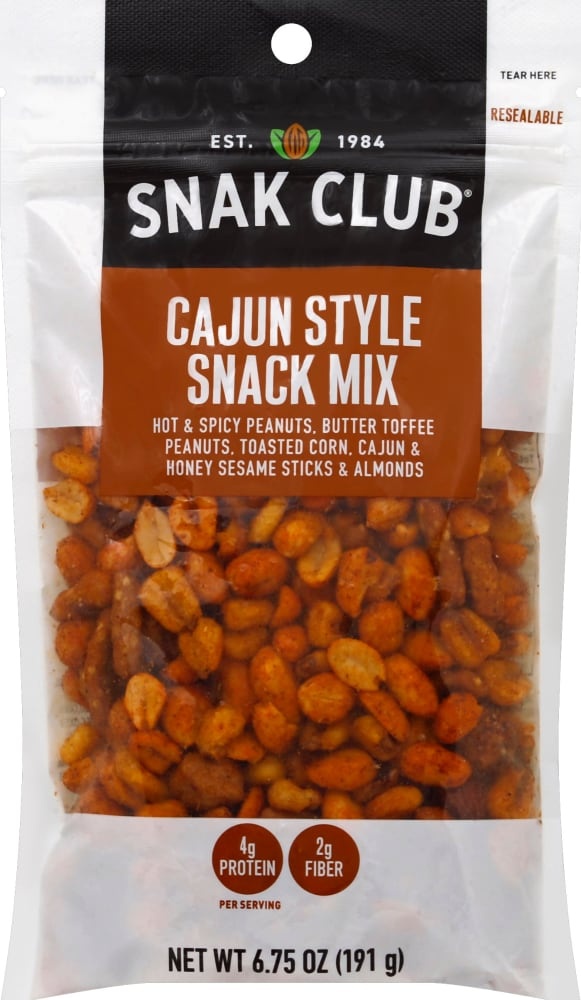 slide 1 of 1, Snak Club Cajun Savory Style Snack Mix, 7.5 oz