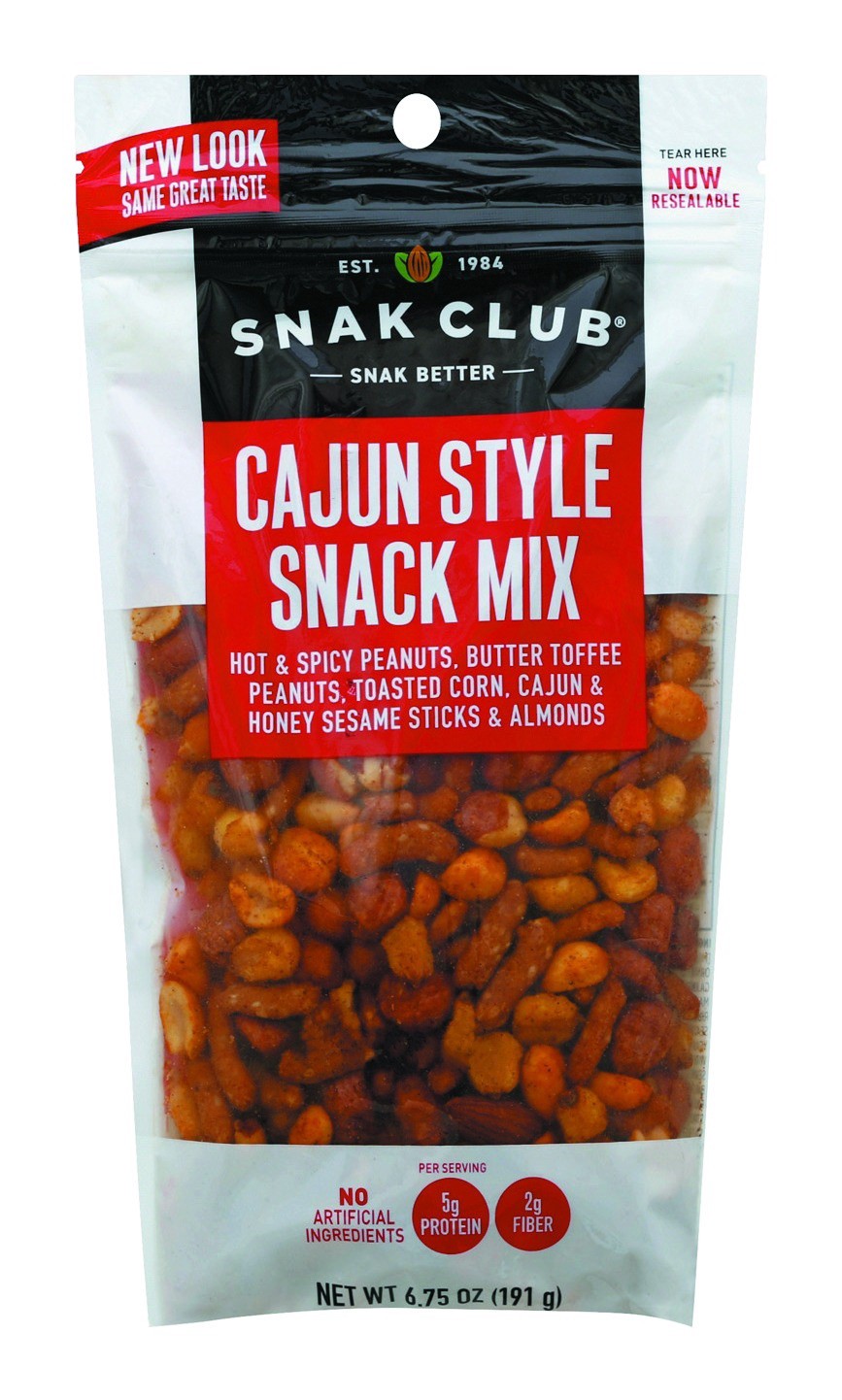 slide 1 of 1, Snak Club Cajun Savory Style Snack Mix, 7.5 oz