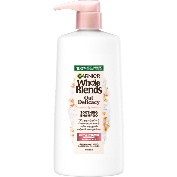 slide 1 of 1, Garnier Whole Blends Oat Delicacy Shampoo, 28 fl oz