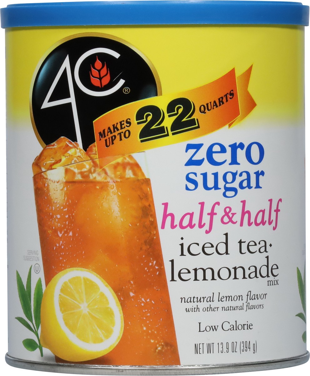 slide 10 of 13, 4C Low Calorie Zero Sugar Iced Tea/Lemonade Half & Half Mix 13.9 oz, 13.9 oz