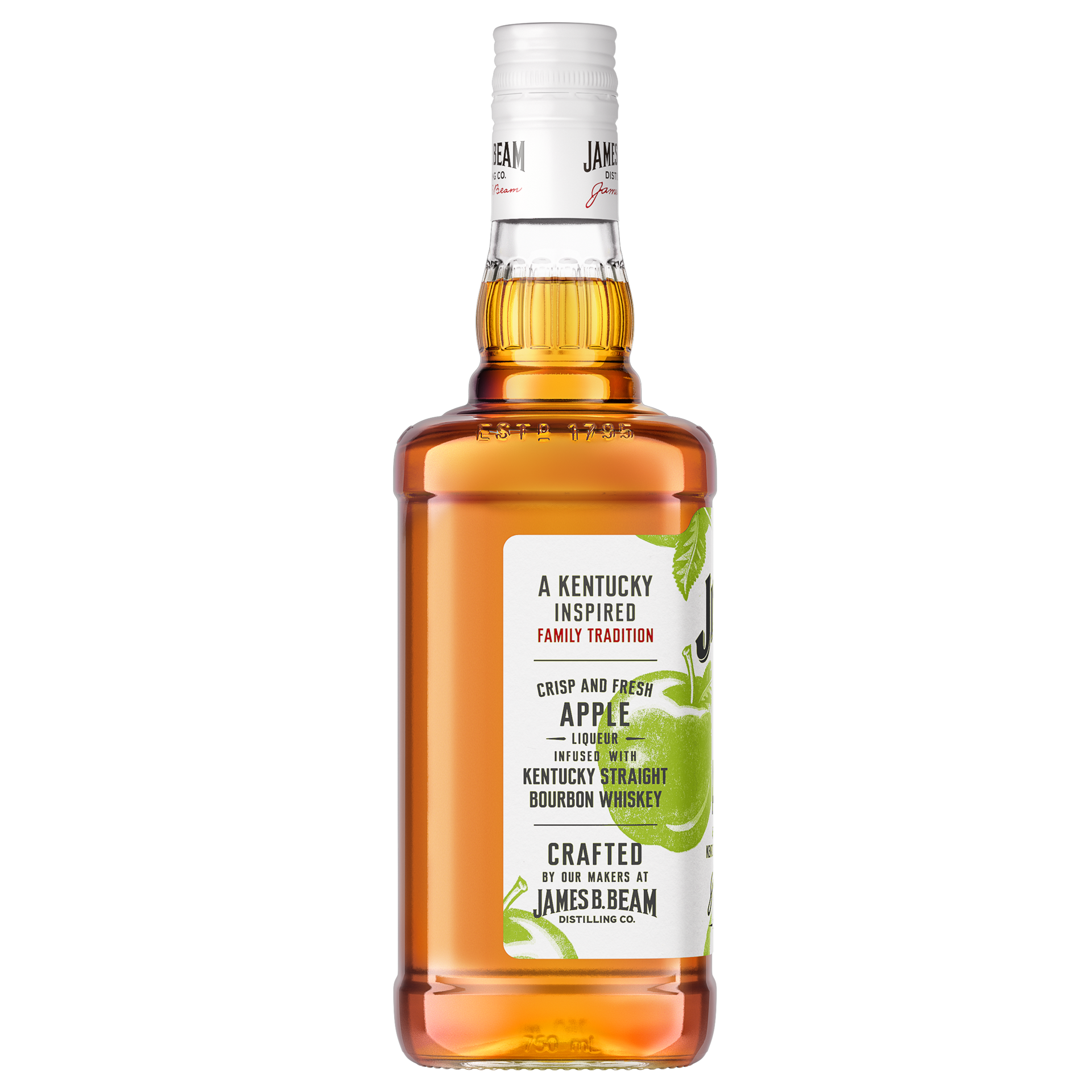 slide 3 of 4, Jim Beam Apple Liqueur with Kentucky Straight Bourbon Whiskey 750 ml, 750 ml