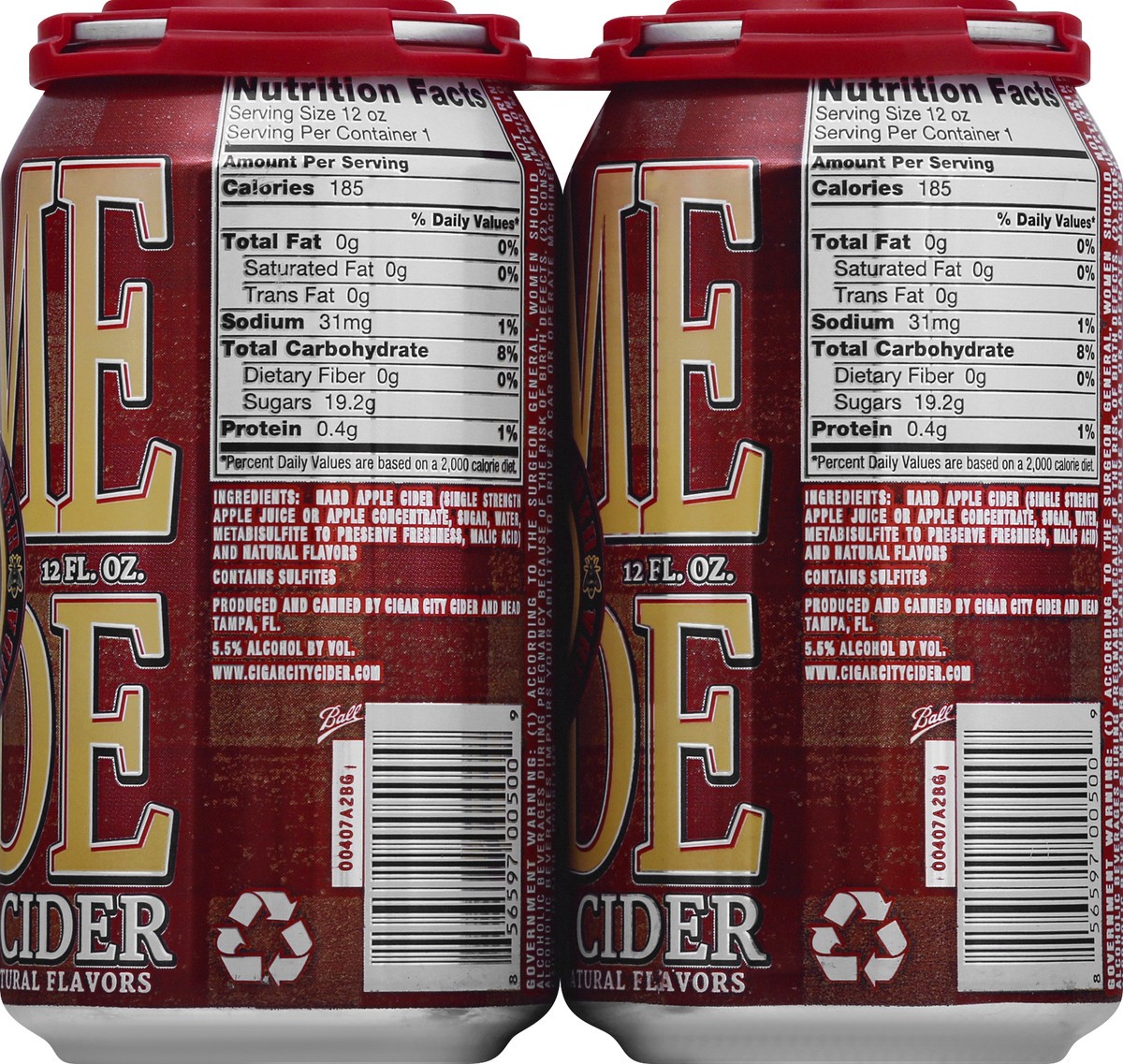 slide 10 of 13, Cigar City Cider Apple Pie Cider, 4 ct; 16 oz