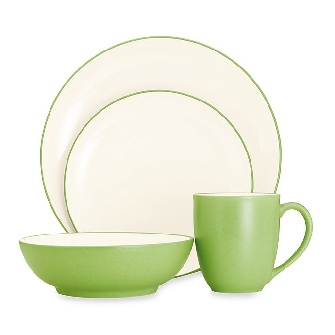 slide 1 of 1, Noritake Colorwave Coupe Place Setting - Apple, 4 ct