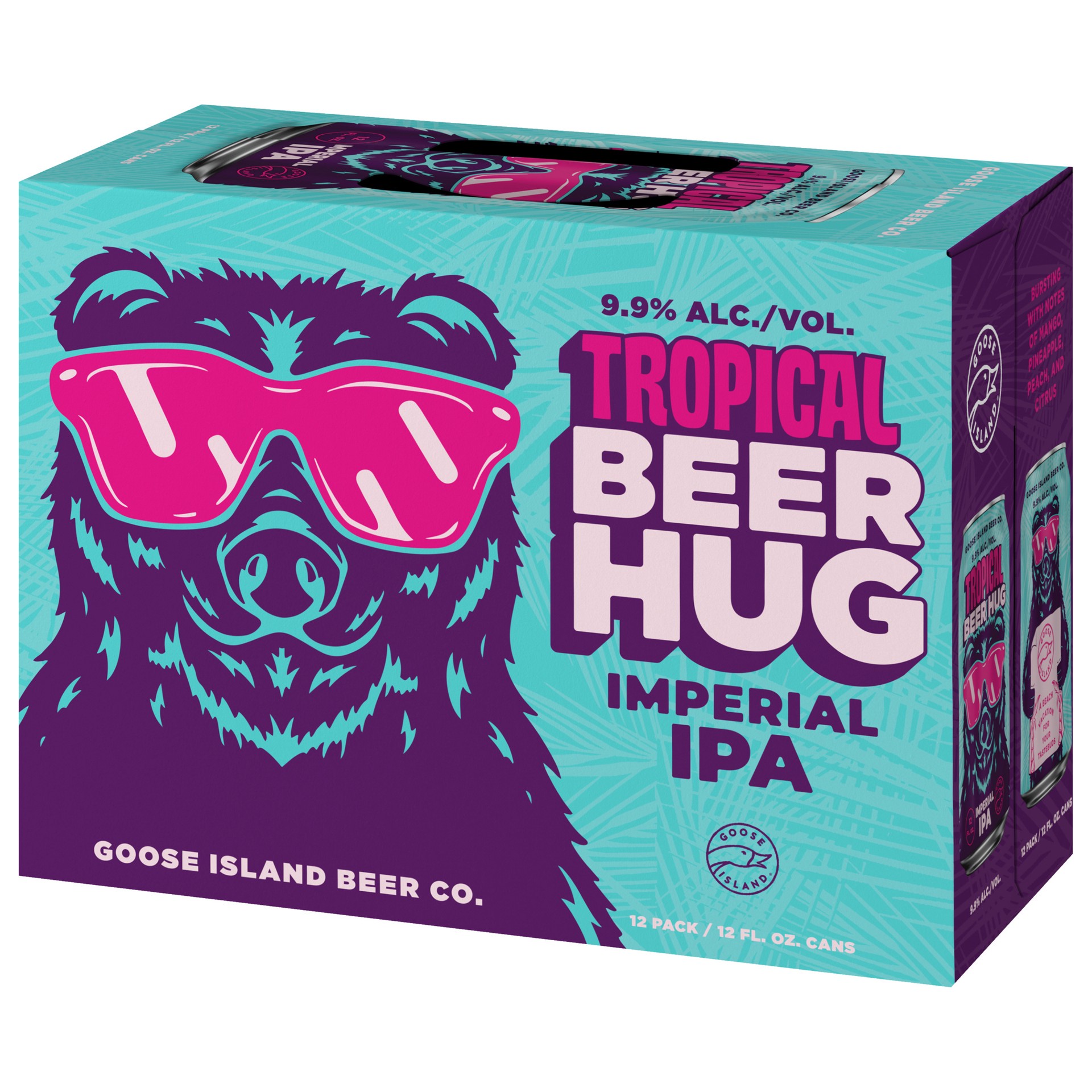 slide 3 of 5, Goose Island Beer Co. Tropical Beer Hug Imperial IPA Beer 12 - 12 fl oz Cans, 144 fl oz