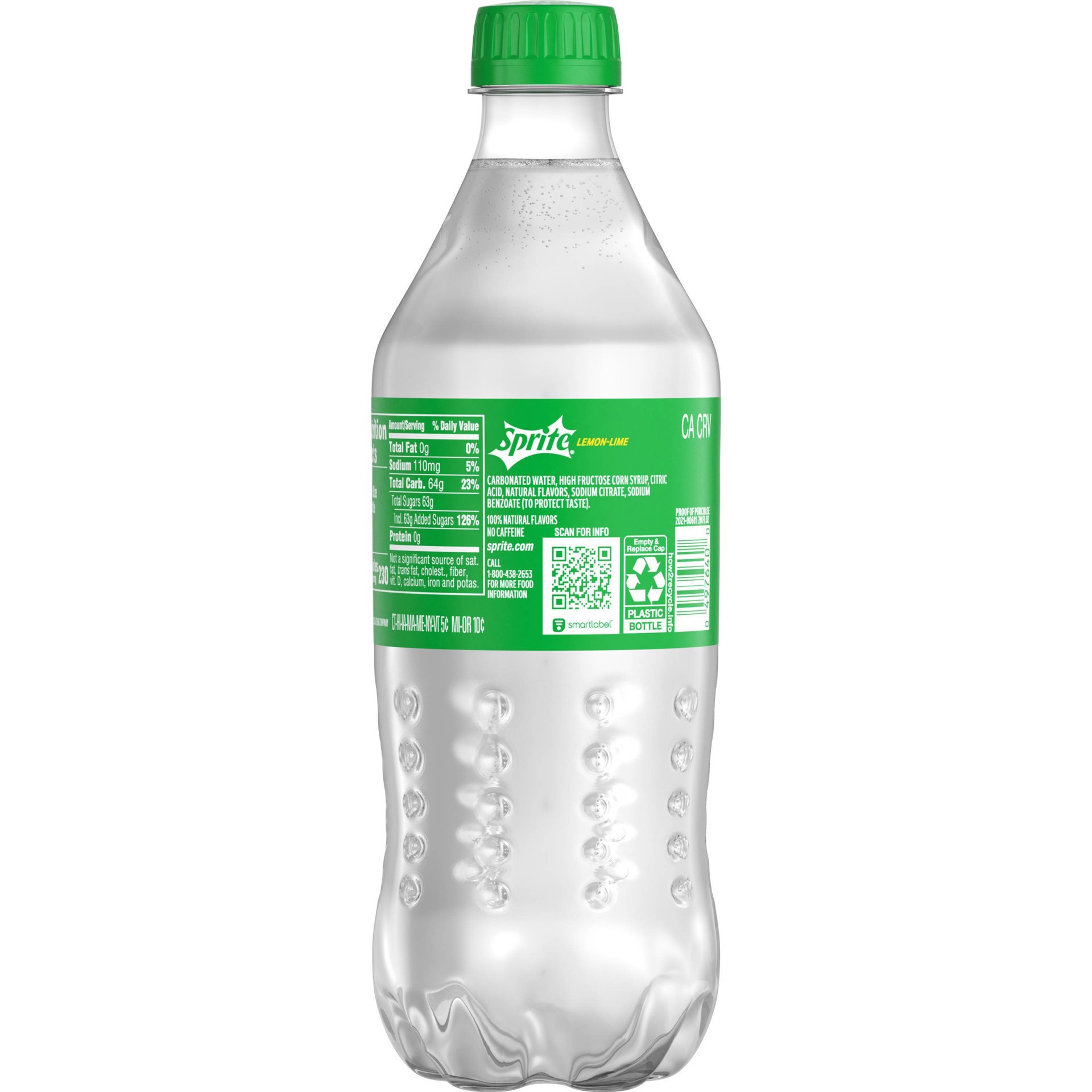 slide 2 of 13, Sprite Lemon Lime Soda - 20 fl oz, 20 fl oz