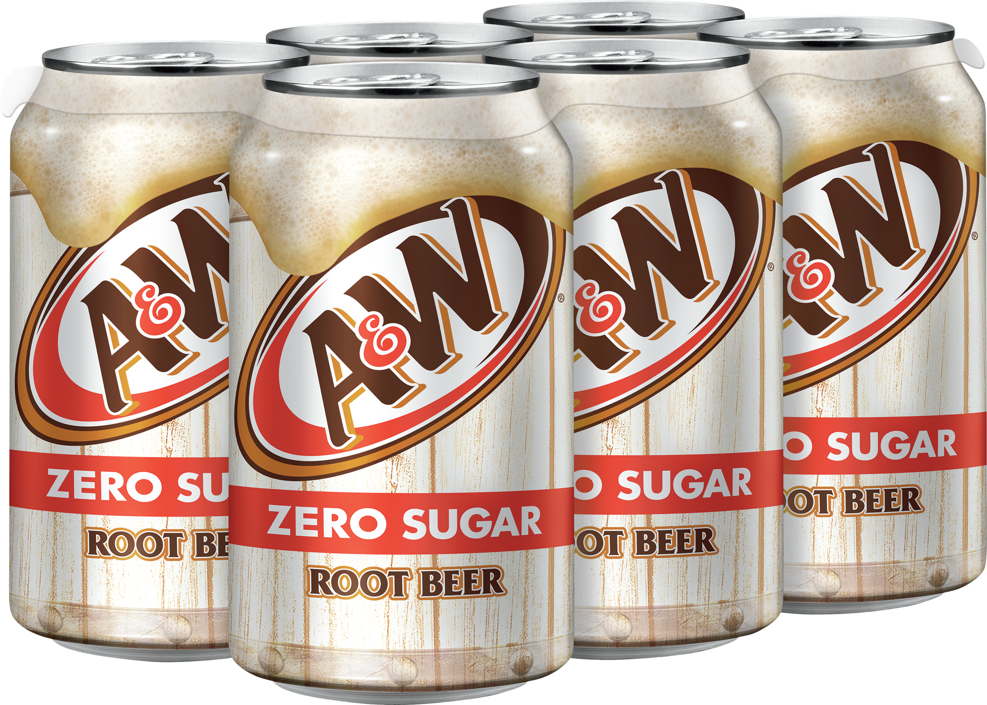 slide 3 of 5, A&W Zero Sugar Root Beer Soda Bottle - 6-12 Fl. Oz., 72 fl oz