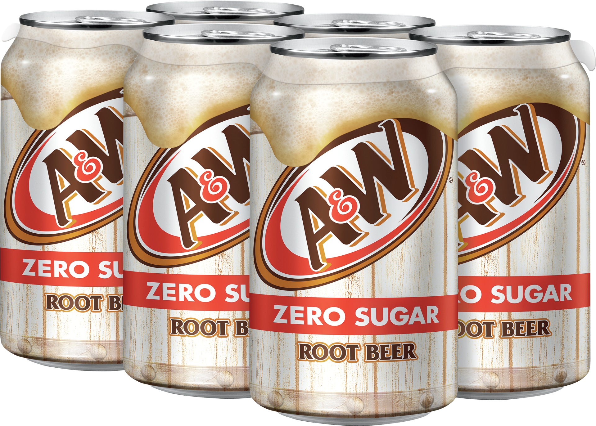 slide 2 of 5, A&W Zero Sugar Root Beer Soda Bottle - 6-12 Fl. Oz., 72 fl oz