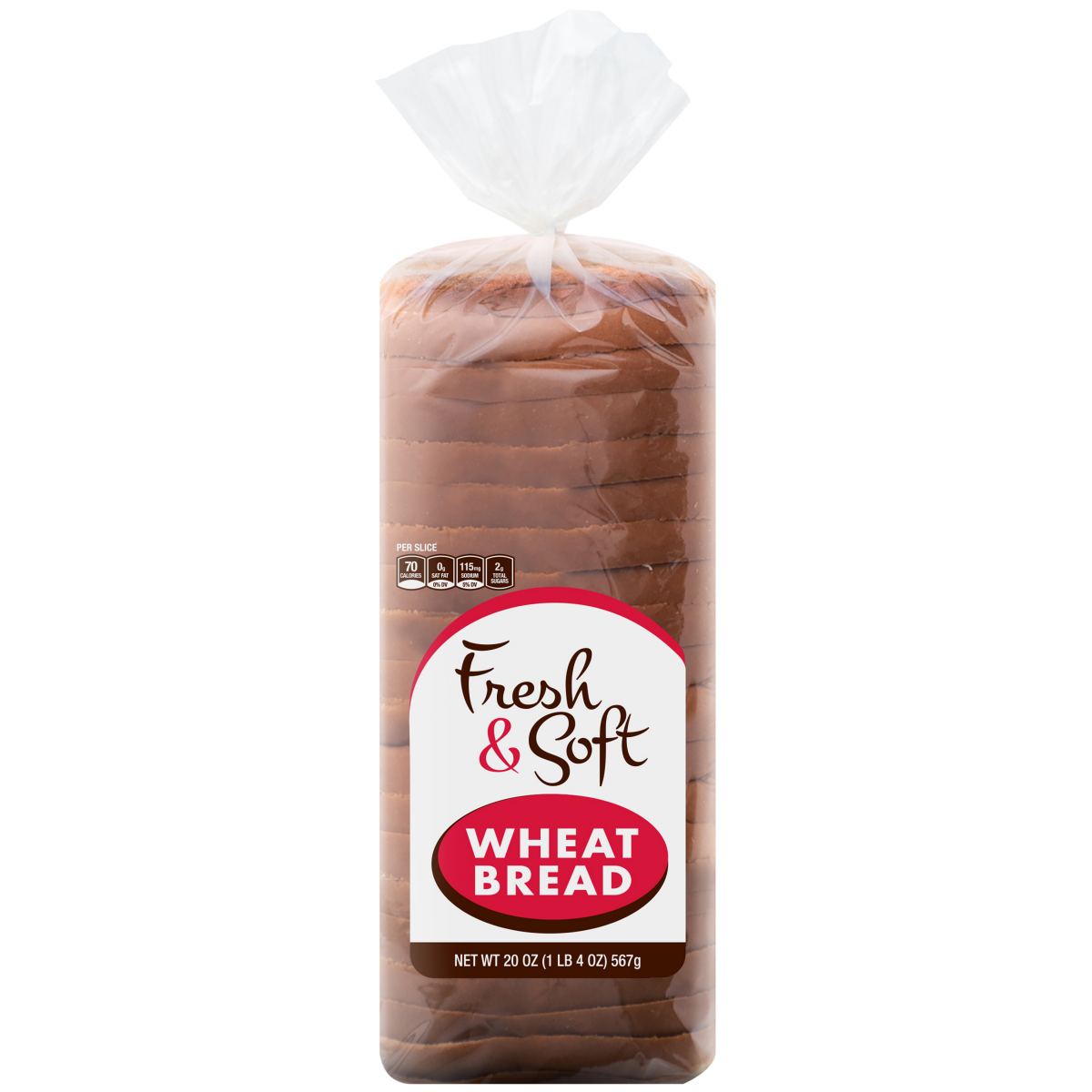 slide 1 of 1, Fresh & Soft Wheat Split Top Bread, 20 oz