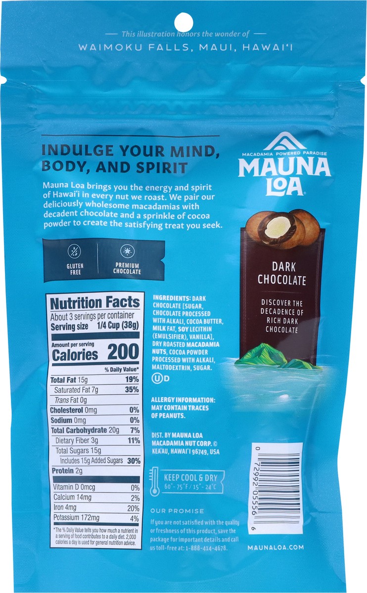 slide 5 of 9, Mauna Loa Dark Chocolate Macadamias 4 oz, 4 oz