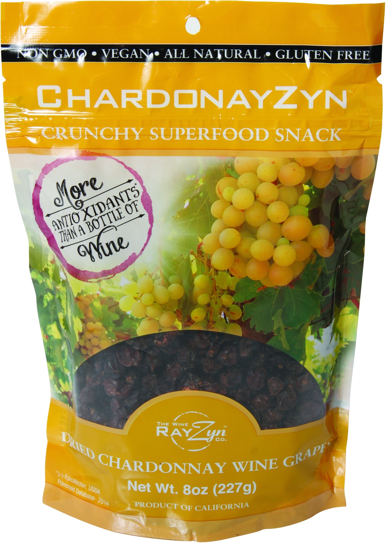 slide 1 of 1, Chardonayzyn Dried Chardonnay Wine Grapes, 8 oz