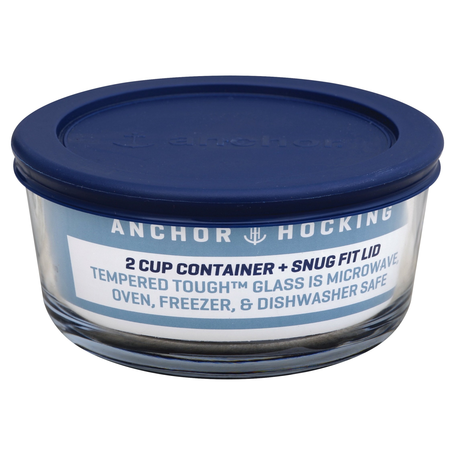 slide 1 of 3, Anchor Hocking Round 2Cups/473Ml Glass Food Storage Container, 1 ct