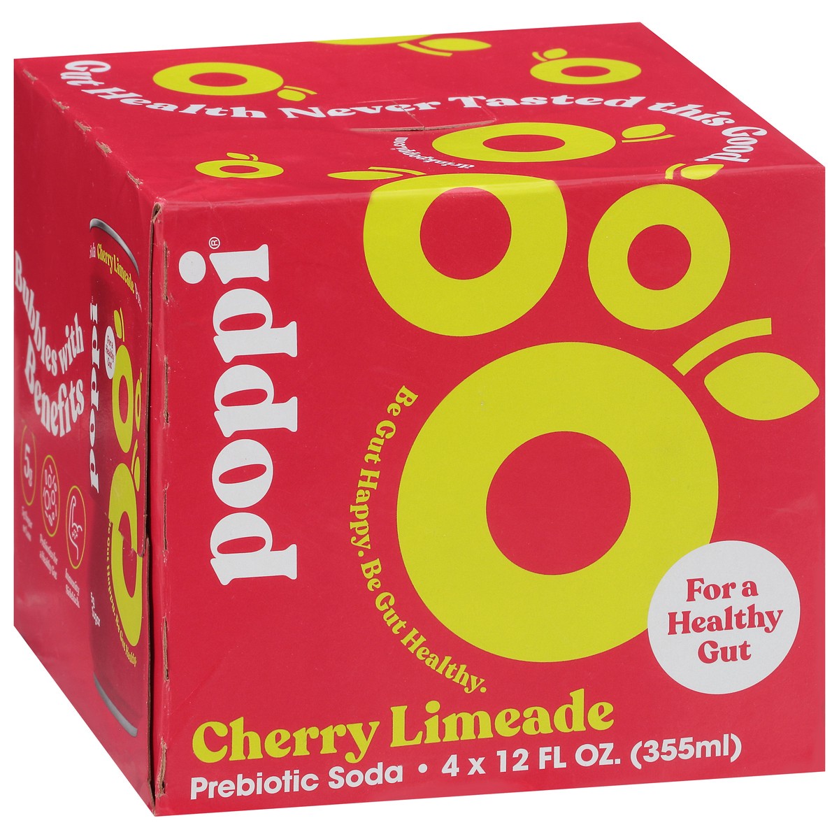 slide 9 of 9, Poppi Cherry Limeade Prebiotic Soda - 4 ct; 12 fl oz, 4 ct; 12 oz