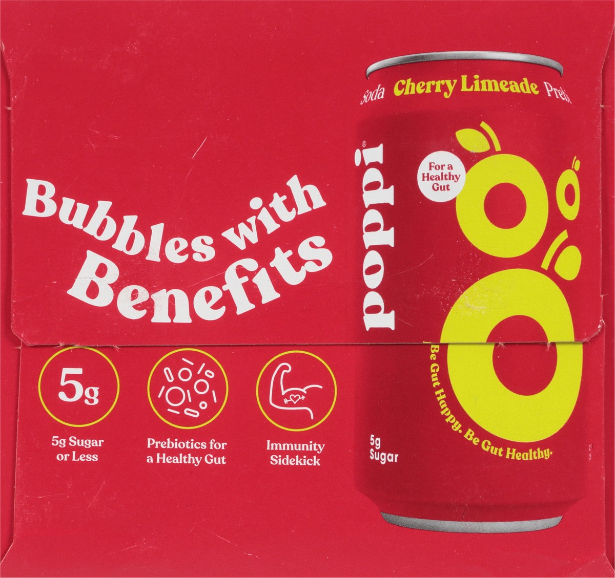 slide 8 of 9, Poppi Cherry Limeade Prebiotic Soda - 4 ct; 12 fl oz, 4 ct; 12 oz