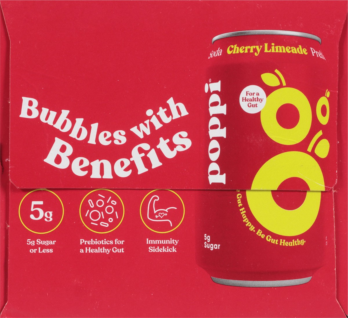 slide 6 of 9, Poppi Cherry Limeade Prebiotic Soda - 4 ct; 12 fl oz, 4 ct; 12 oz