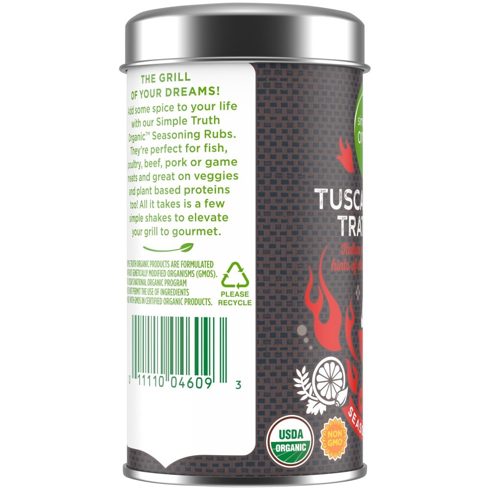 slide 2 of 5, Simple Truth Organic Tuscan Style Trattoria Seasoning Rub, 2.5 oz