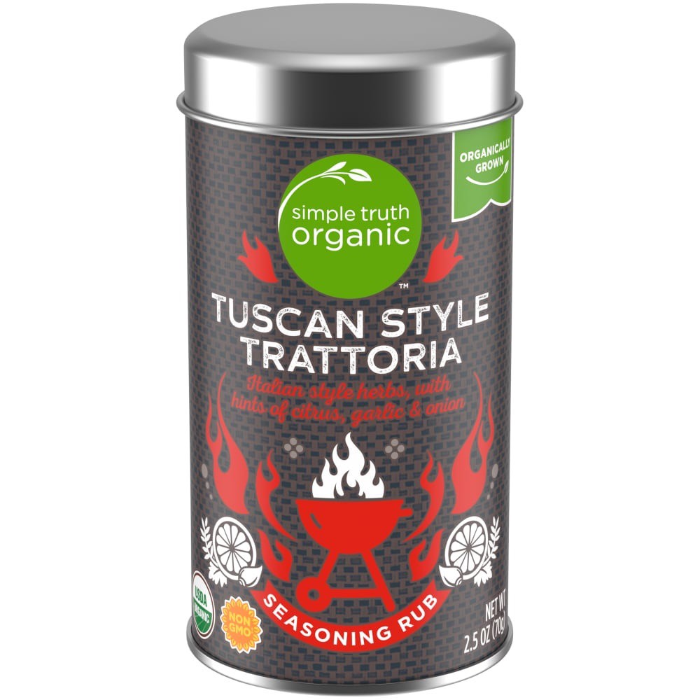 slide 3 of 5, Simple Truth Organic Tuscan Style Trattoria Seasoning Rub, 2.5 oz