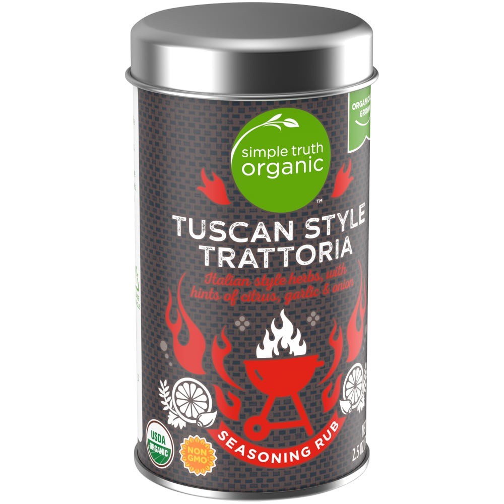 slide 5 of 5, Simple Truth Organic Tuscan Style Trattoria Seasoning Rub, 2.5 oz